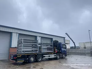 Storage & delivery of Glass Stillages to a Local Construction Site in the North West