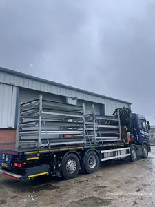 Storage & delivery of Glass Stillages to a Local Construction Site in the North West
