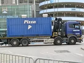 Delivering Food Kiosks to Etihad Stadium Manchester City Football Stadium
